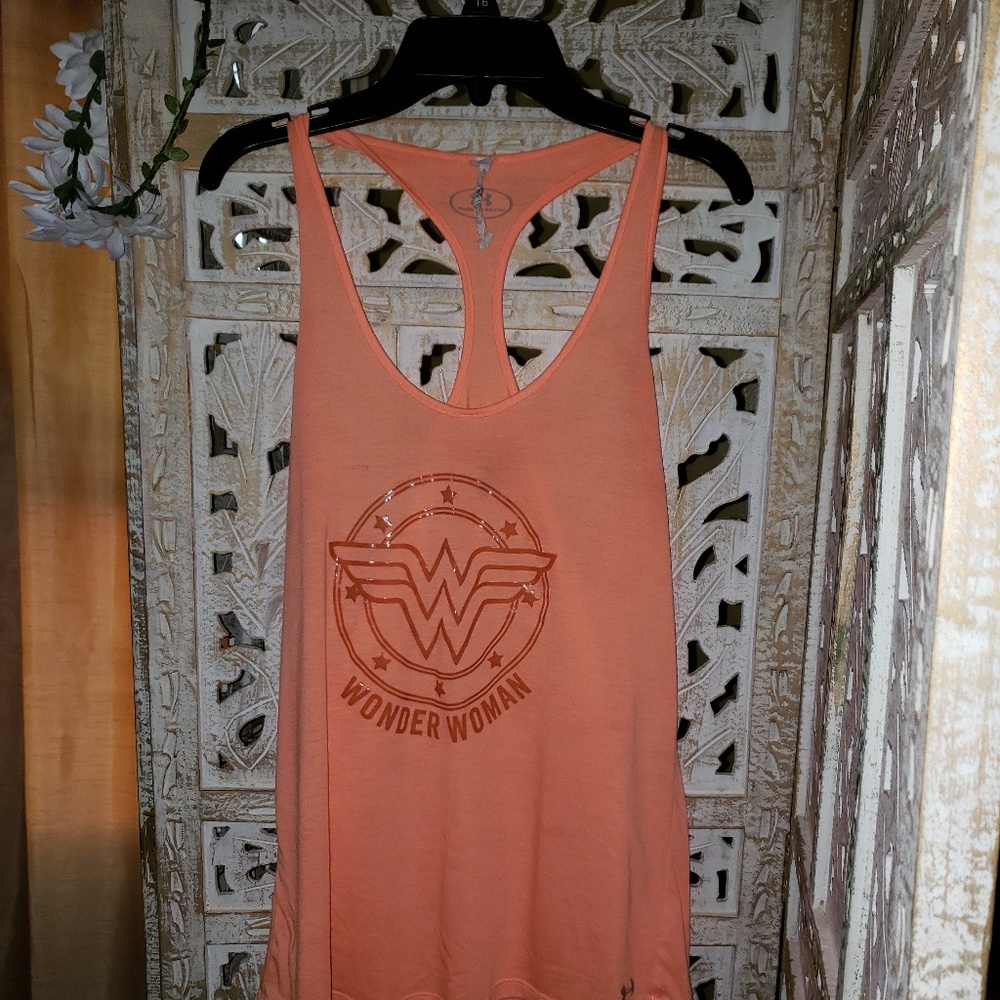 Peach Under Armour Razor back tank
